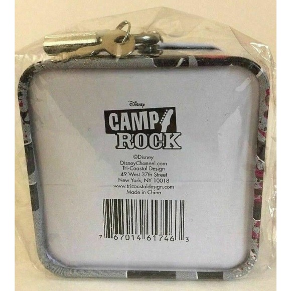 Disney Camp Rock Media Tin Box Coin Bank Piggy Bank with Lock and Key15 - Picture 4 of 6